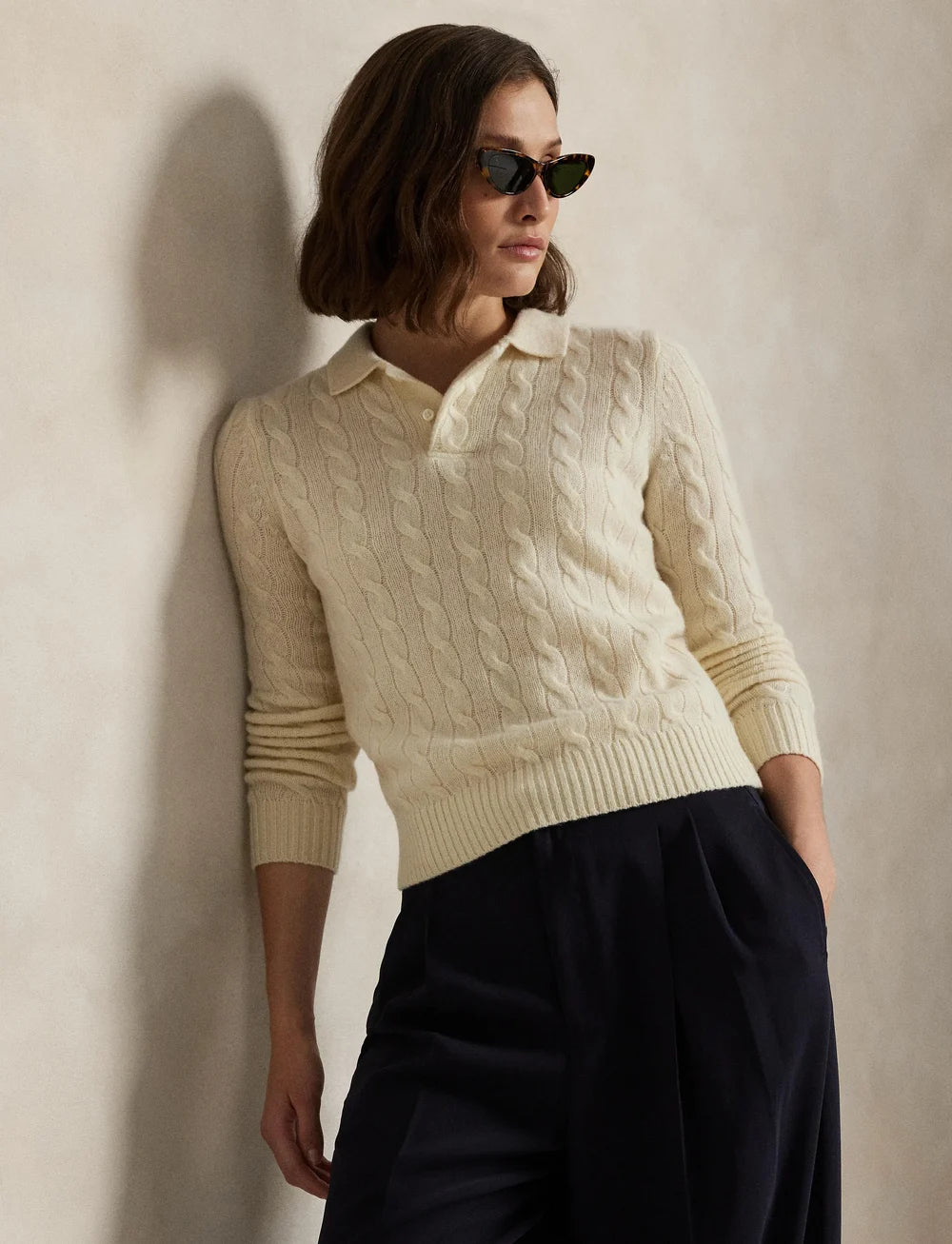 Cable-Knit Wool-Cashmere Sweater